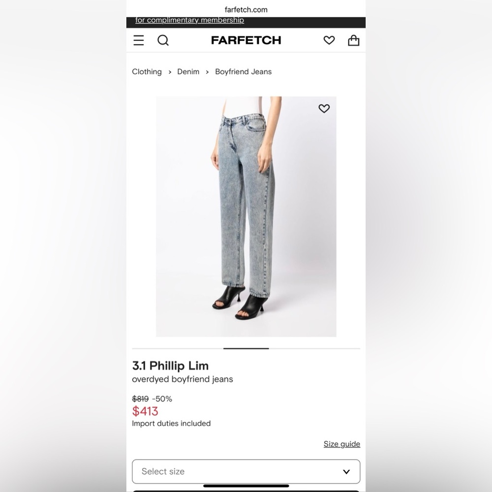 3.1 Phillip Lim overdyed boyfriend jeans